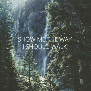 show me the way i should walk