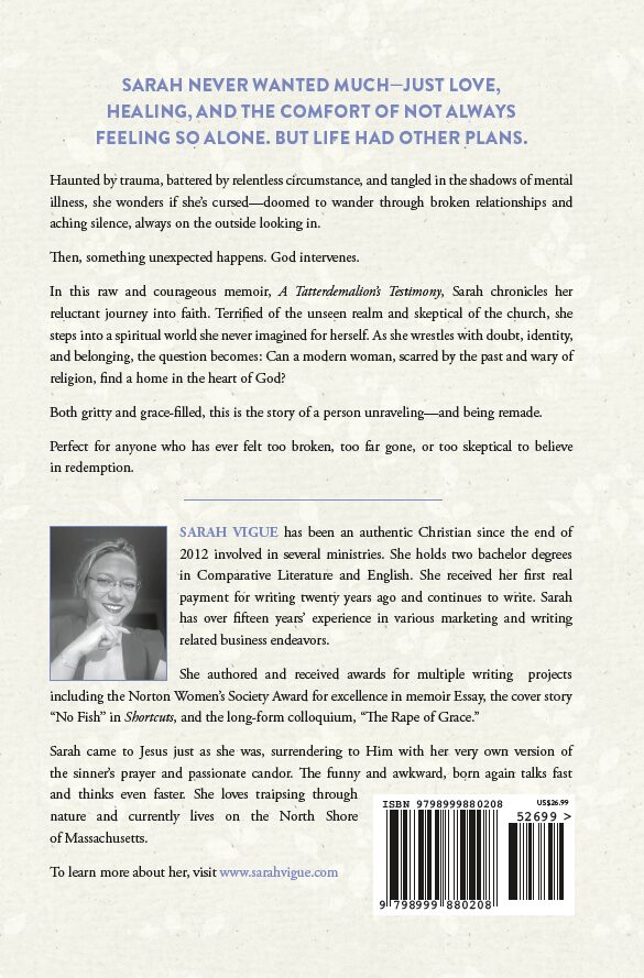 Back cover image of A Tatterdemalion's Testimony
