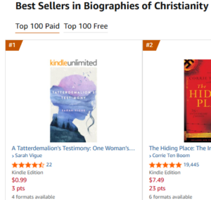 2026 Amazon 1 Bestseller in Biographies of Christianity